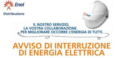 Avviso di interruzione di energia elettrica