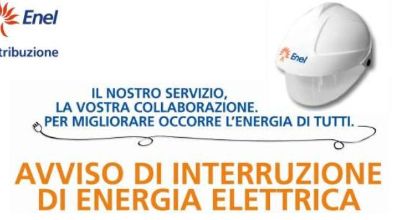 Avviso di interruzione di energia elettrica